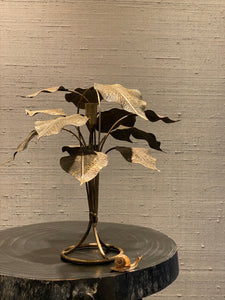 Metalen Bladeren / Metalic Leaf - Kandelaar / Candleholder