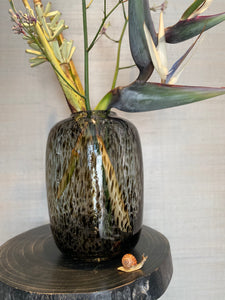 Leopard Organische Vaas M bruin...zwart / Leopard Organic Vase brown...black - Vaas / Vase