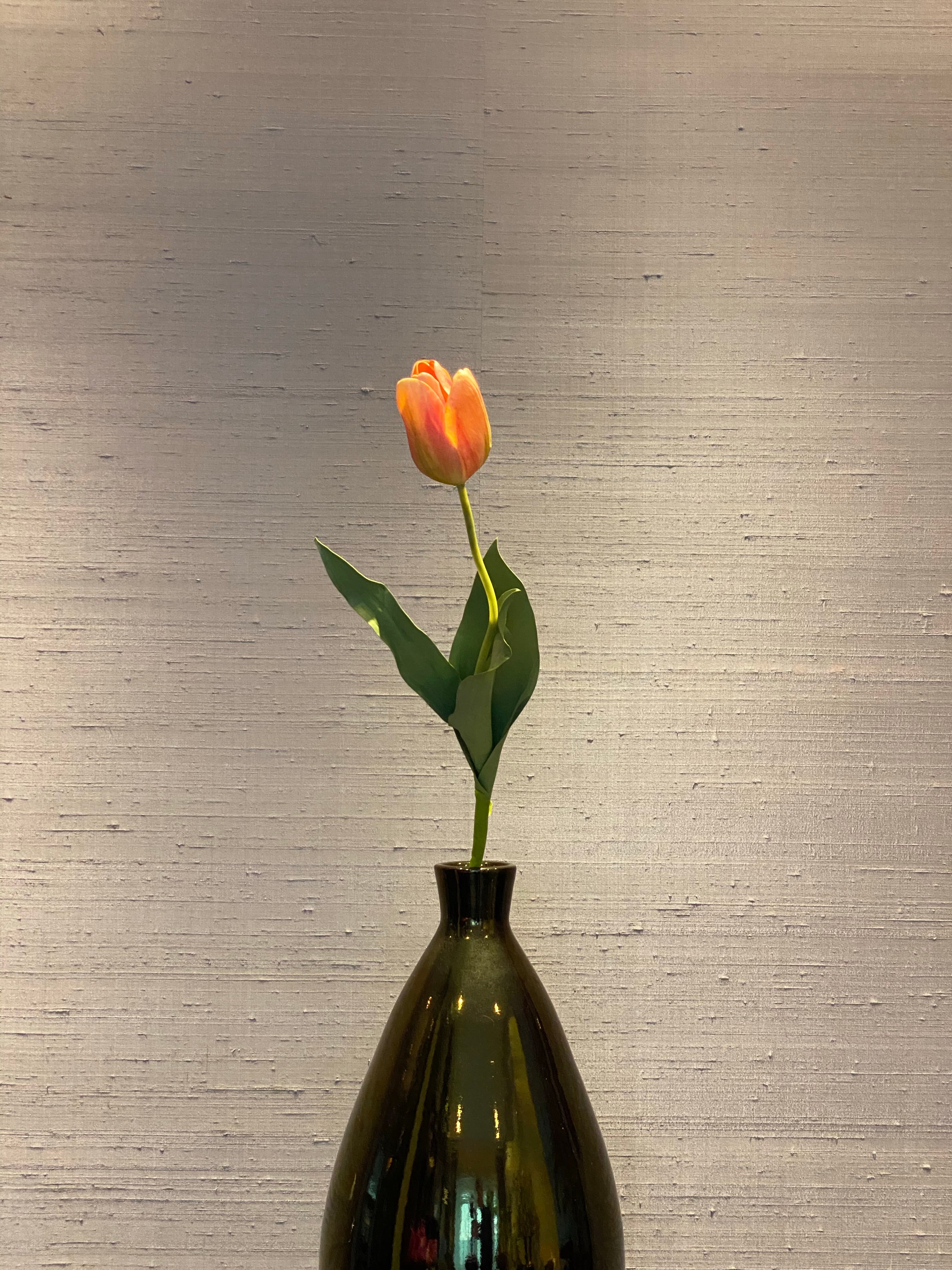Tulp Zalm Oranje / Tulip Salmon Orange - Kunst / Artificial